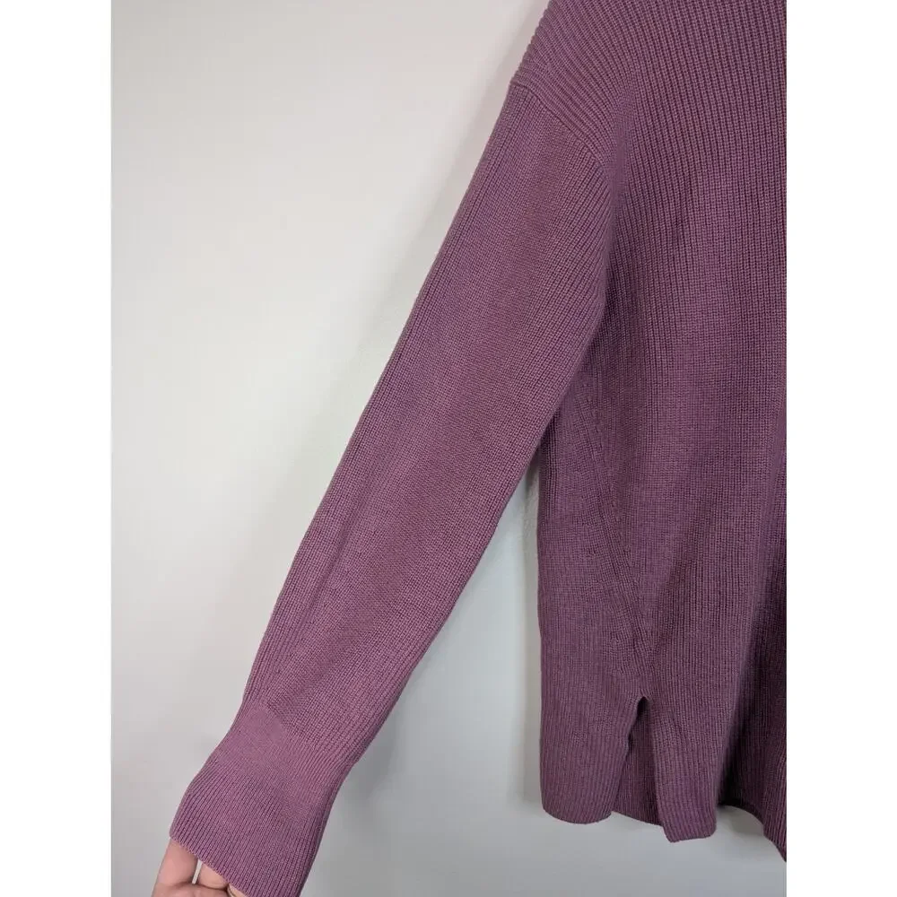 Lululemon Merino Wool Bend Ribbed Crewneck Sweater in Velvet Dust